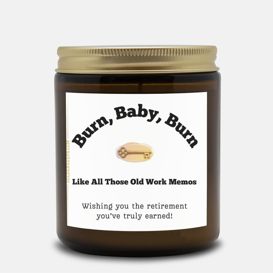 Candle 'Burn, Baby, Burn – Like All Those Old Work Memos' - Blackberry Vanilla